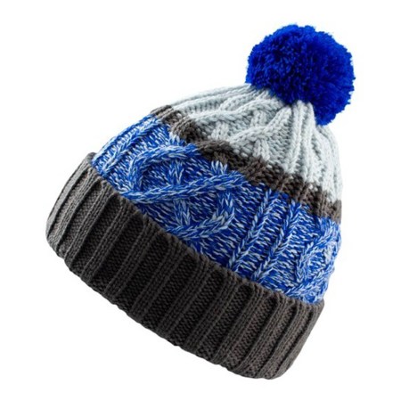 Σκούφος με φούντα (Atl COOL) γκρι/μπλε